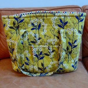 Quilted, Zippered Tote by Laura Ashley